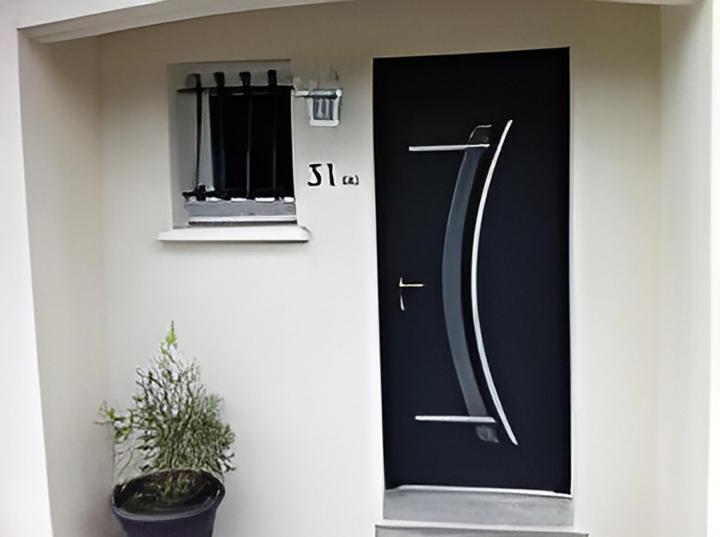 Porte d'entrée bois Laon